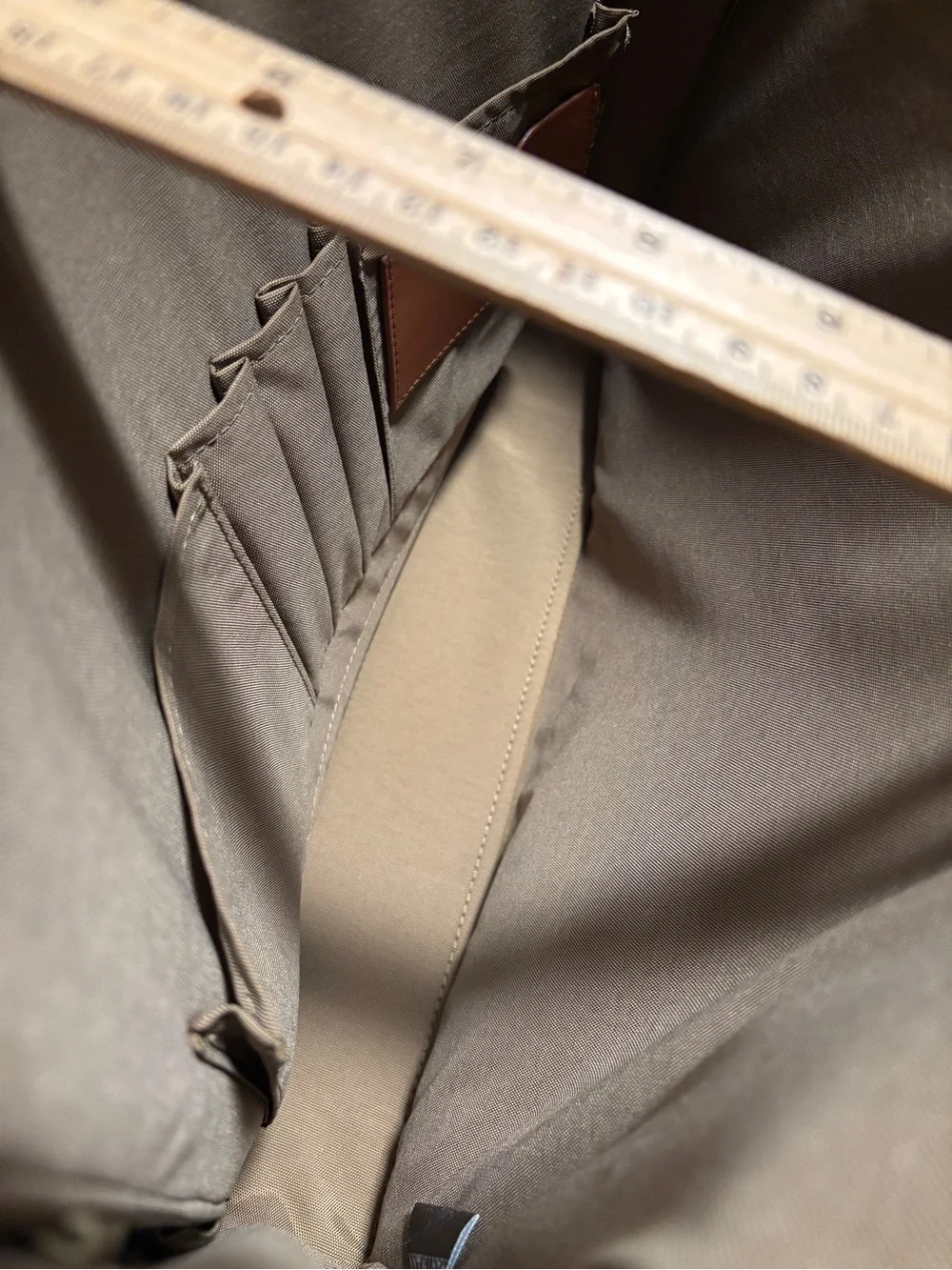 Hartmann Brown Canvas Messenger Bag with Tan Leather Trim